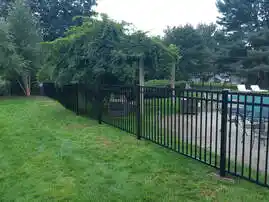 Installed Aluminum Fence