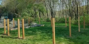 Prep work for wood fence