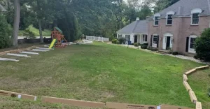 Setup for Vinyl Fence Installation