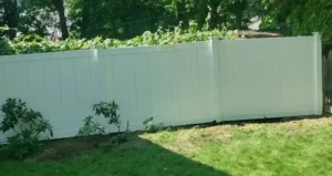 Vinyl Fence installed