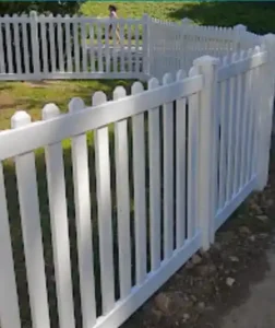 Vinyl Picket styled fence
