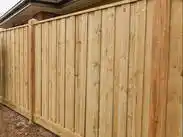New wood fence install